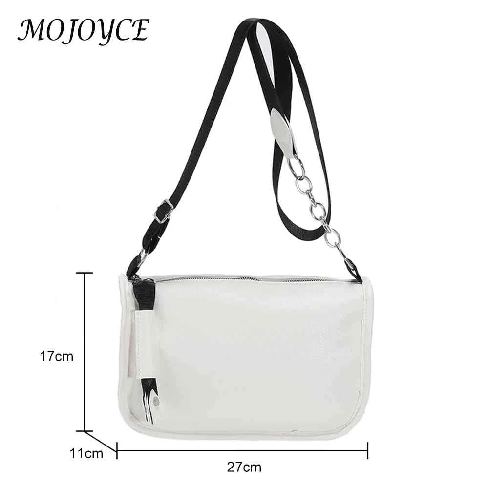 PU Leather Women Shoulder Bags Chain Underarm Bags Solid Casual Girls Travel