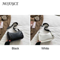 PU Leather Women Shoulder Bags Chain Underarm Bags Solid Casual Girls Travel