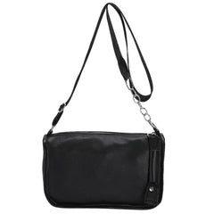 PU Leather Women Shoulder Bags Chain Underarm Bags Solid All-match Soft Casual