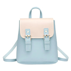 Small PU Leather Backpack for Women Girls Teenage, Casual Ladies Shoulder School