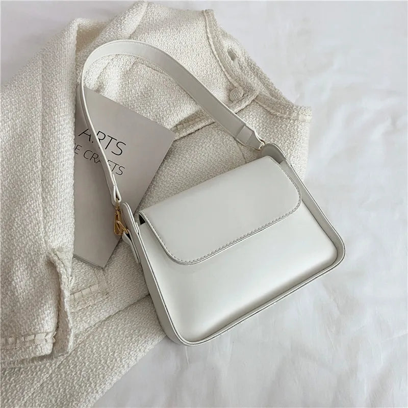 PU Leather Women Underarm Bags Flap Handbags Ladies Shoulder Bags