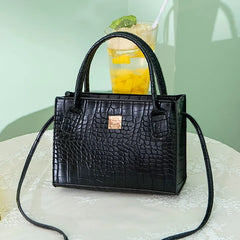 Crocodile Print Shoulder Bag Women's Handbag