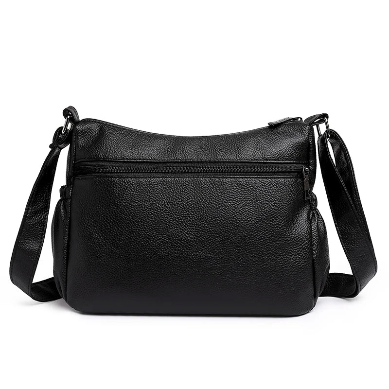 Vintage PU Leather Women's Handbag Classic Hobos Ladies Shopper Messenger Bag