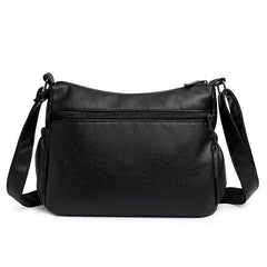 Vintage PU Leather Women's Handbag Classic Hobos Ladies Shopper Messenger Bag