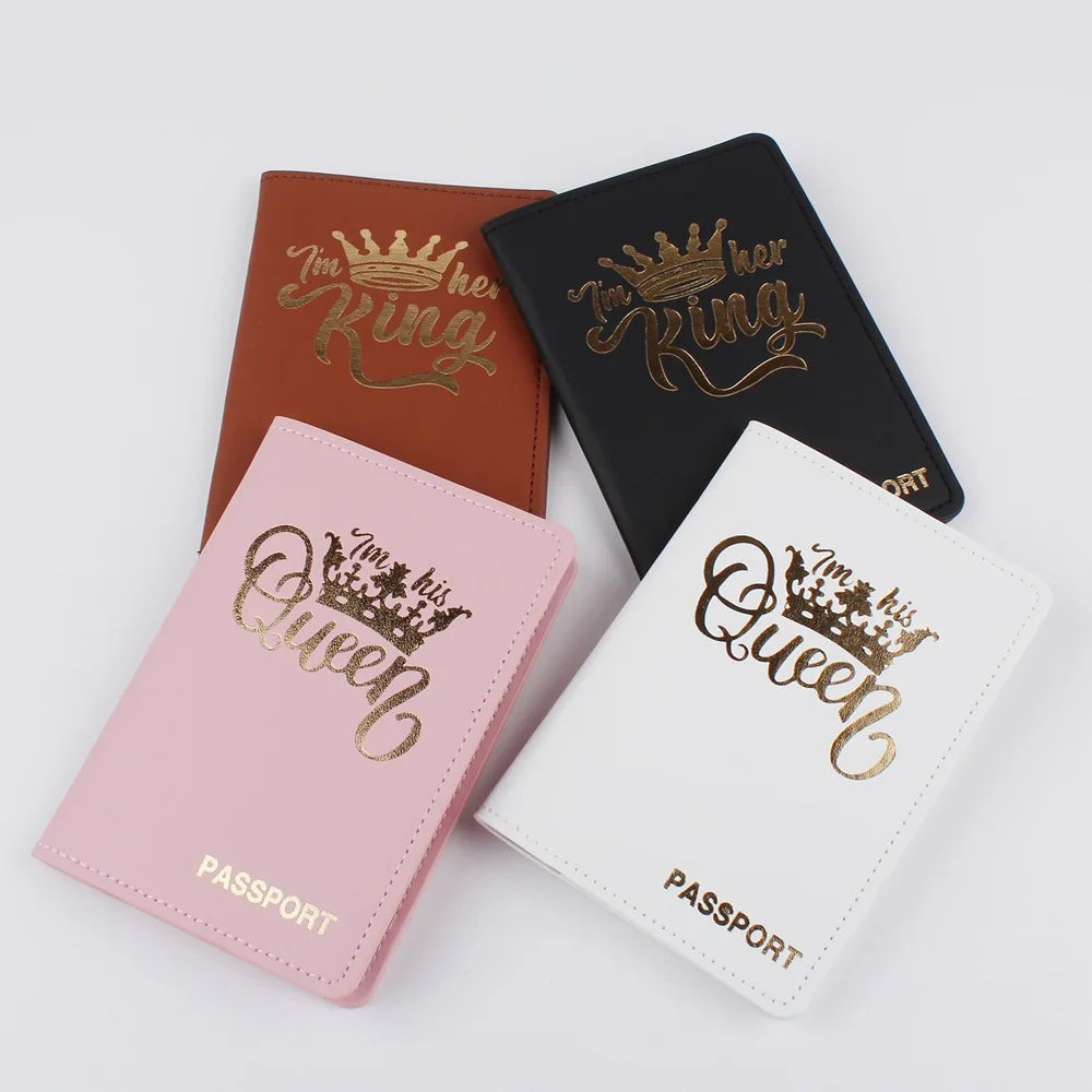 Travel Passport Cover World Map PU Leather American Holder Case