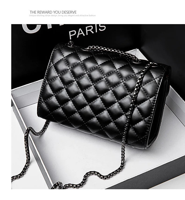 PU Leather Classic Style Women Passenger Bag Handbag