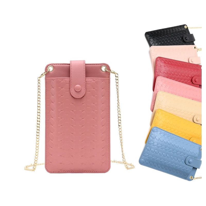 PU Handbags Bags for Women Ladies Girls Crossbody Hasp Purse Clutch Phone Wallet