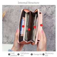 Womens PU Handbags Crossbody Clutch Phone Wallet Shoulder Bag