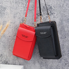 Womens PU Handbags Crossbody Clutch Phone Wallet Shoulder Bag
