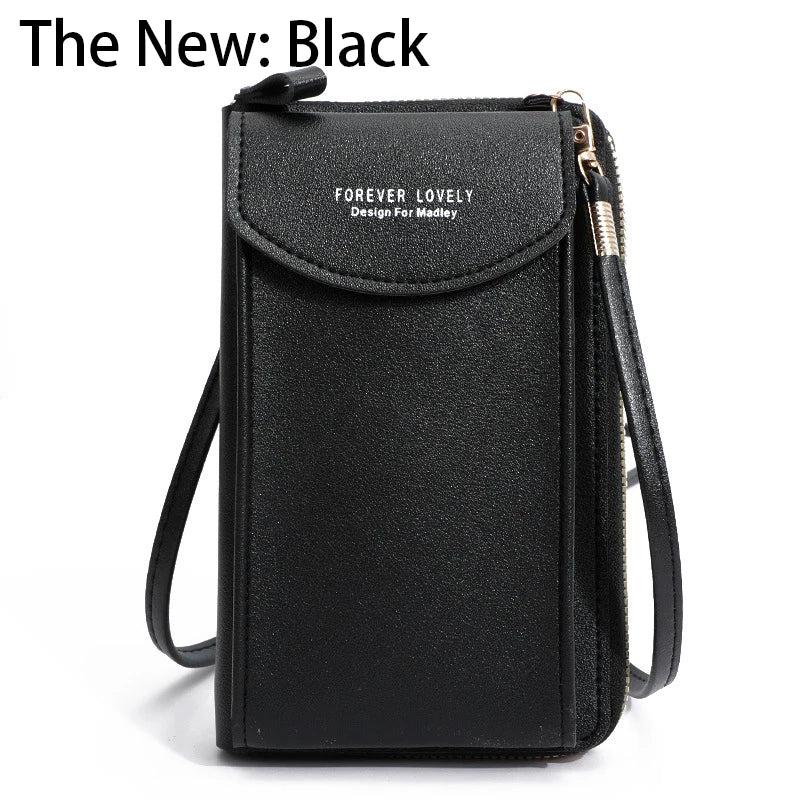 Womens PU Handbags Crossbody Clutch Phone Wallet Shoulder Bag