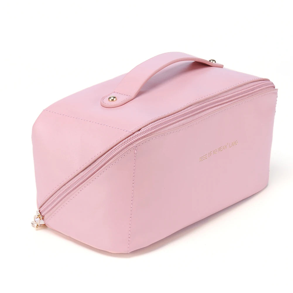 PU Makeup Brushes Pouch Large Capacity Women Toiletries Storage