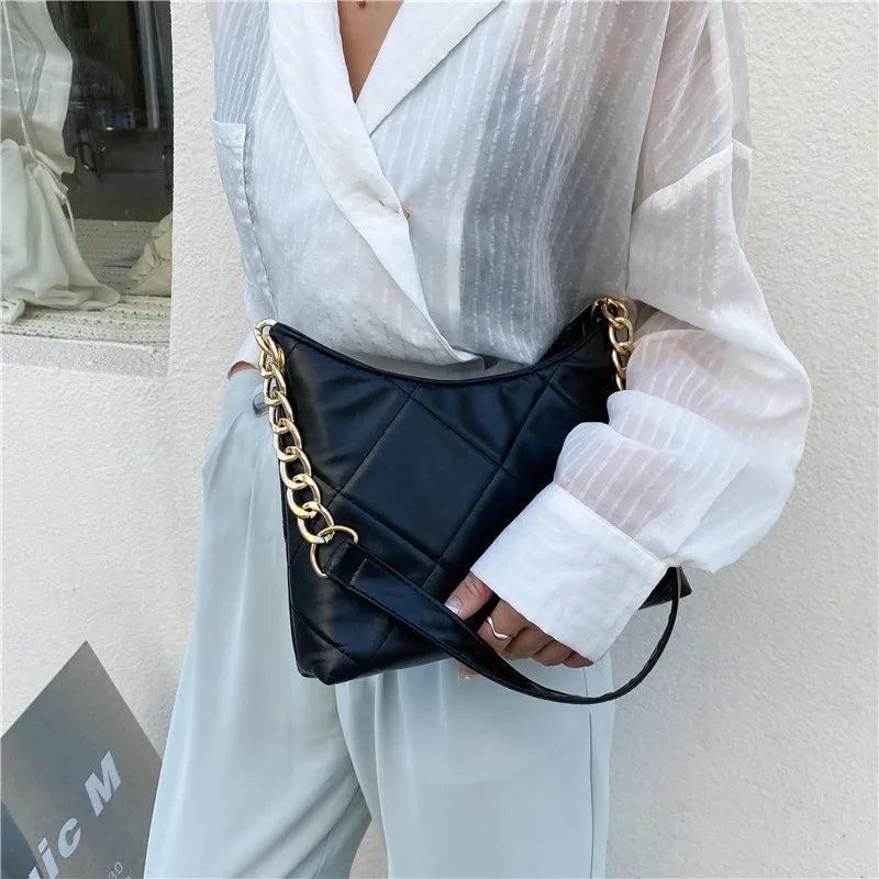 Shoulder Bag Diamond Shape Chain Bags Ladies Handbags Bucket Bags