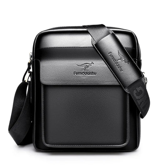 PU Men's Shoulder Bag Business Casual Messenger Briefcase