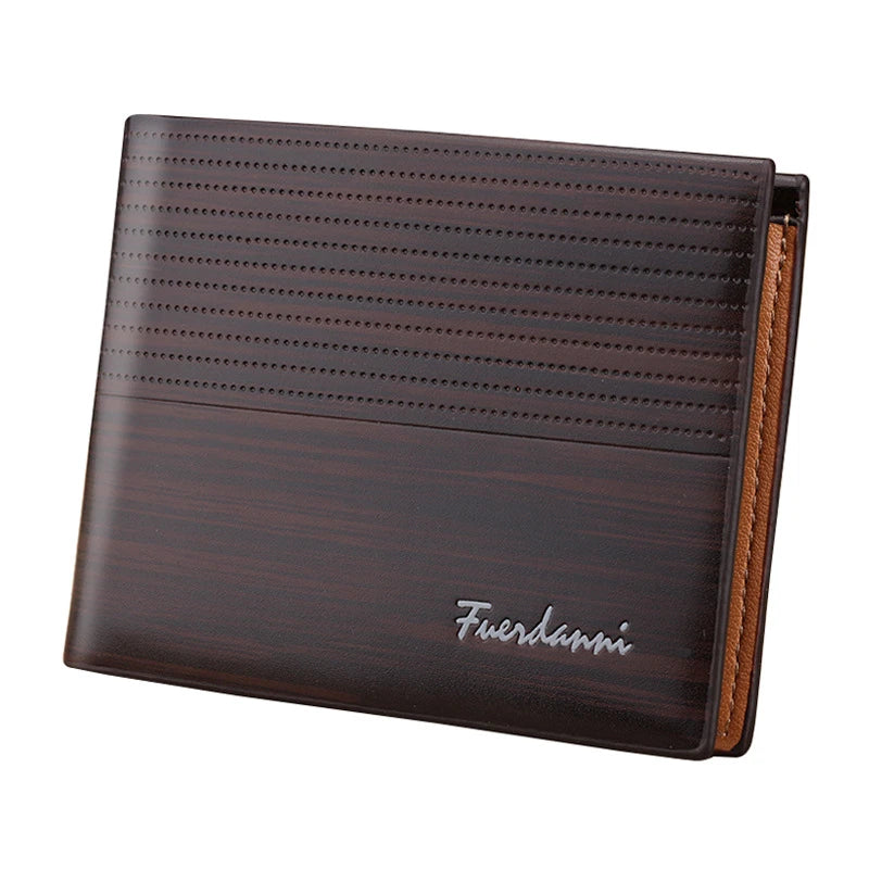 PU Men's Wallet Retro Leather Short Multi-Card Wallet