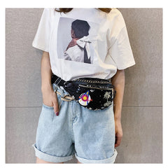 Fashionable Glitter Waist Bag Chest Hip Purse Satchel Gift Pouch