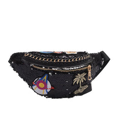 Fashionable Glitter Waist Bag Chest Hip Purse Satchel Gift Pouch