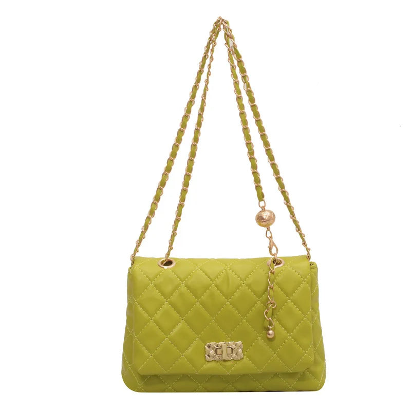 Geometric Embroidery Chain Messenger Bag for Women