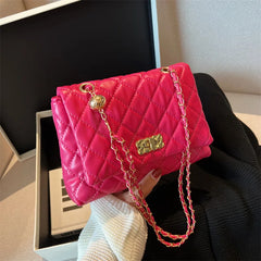 Geometric Embroidery Chain Messenger Bag for Women