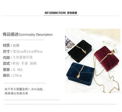 PU Velvet Mini Crossbody Bag Spring Fire Tassels Magnetic Snap Women's Bag