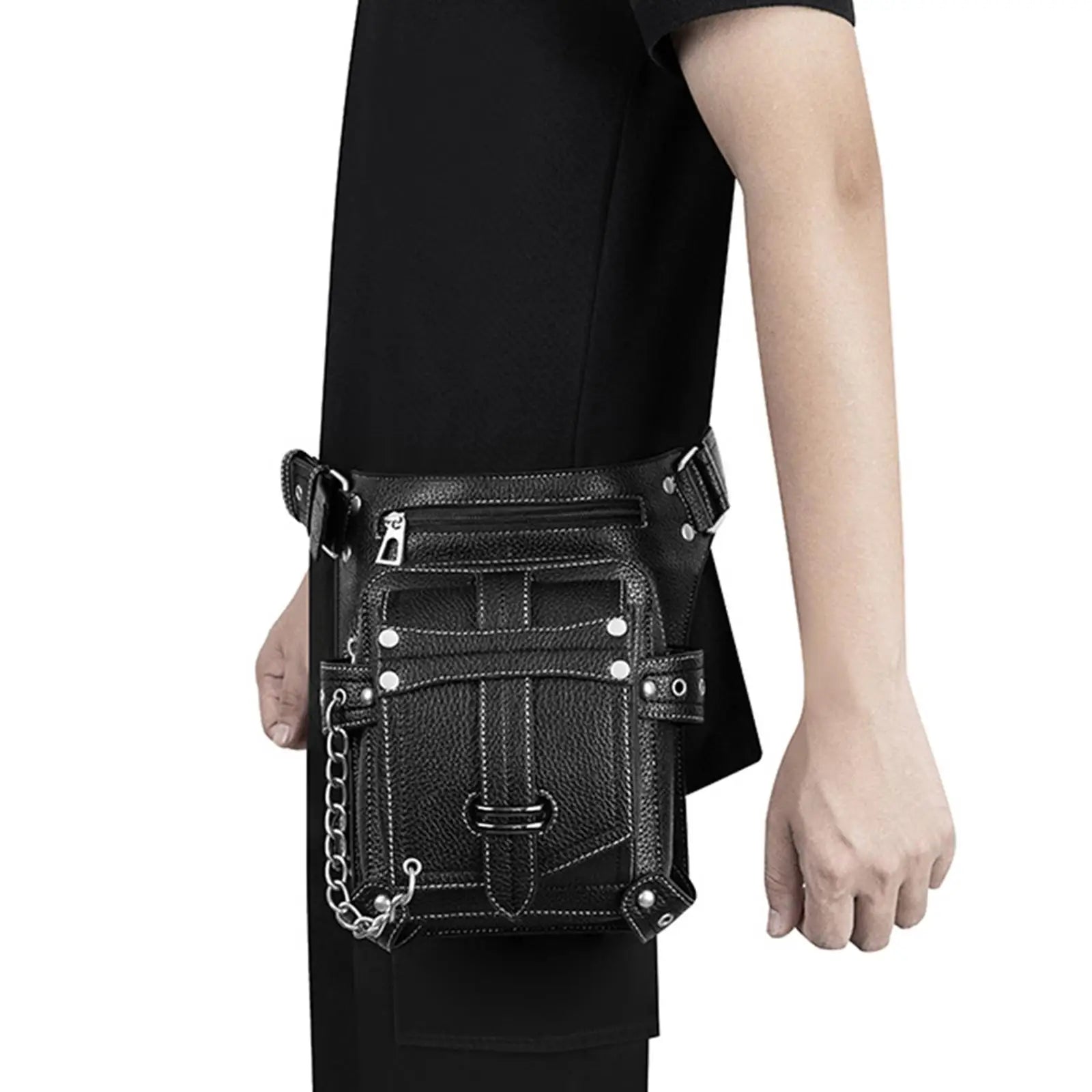 Gothic Steampunk Waist Bag Fanny Pack Thigh Leg Hip Purse