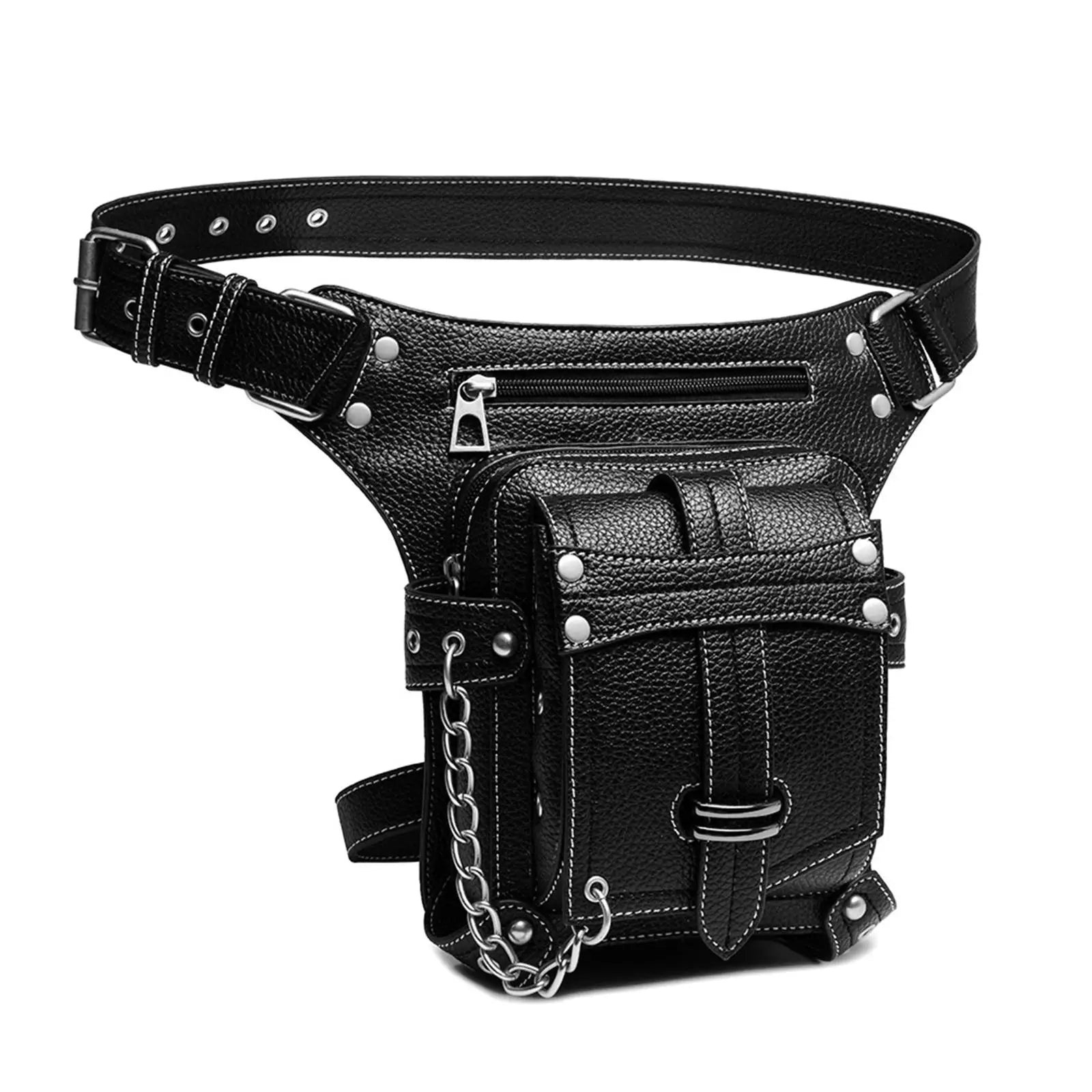 Gothic Steampunk Waist Bag Fanny Pack Thigh Leg Hip Purse