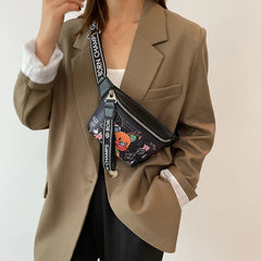 Waterproof Waist Bag Geometric Banana Belt Bag