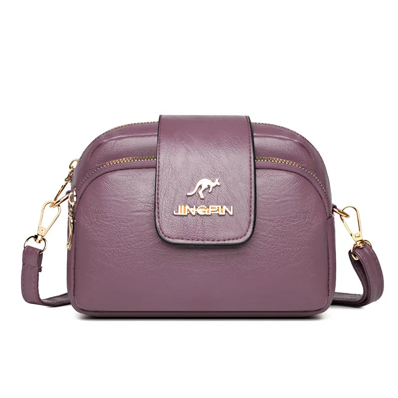 PU Women Bag Cross-border Messenger Bag Retro Small Square Bag