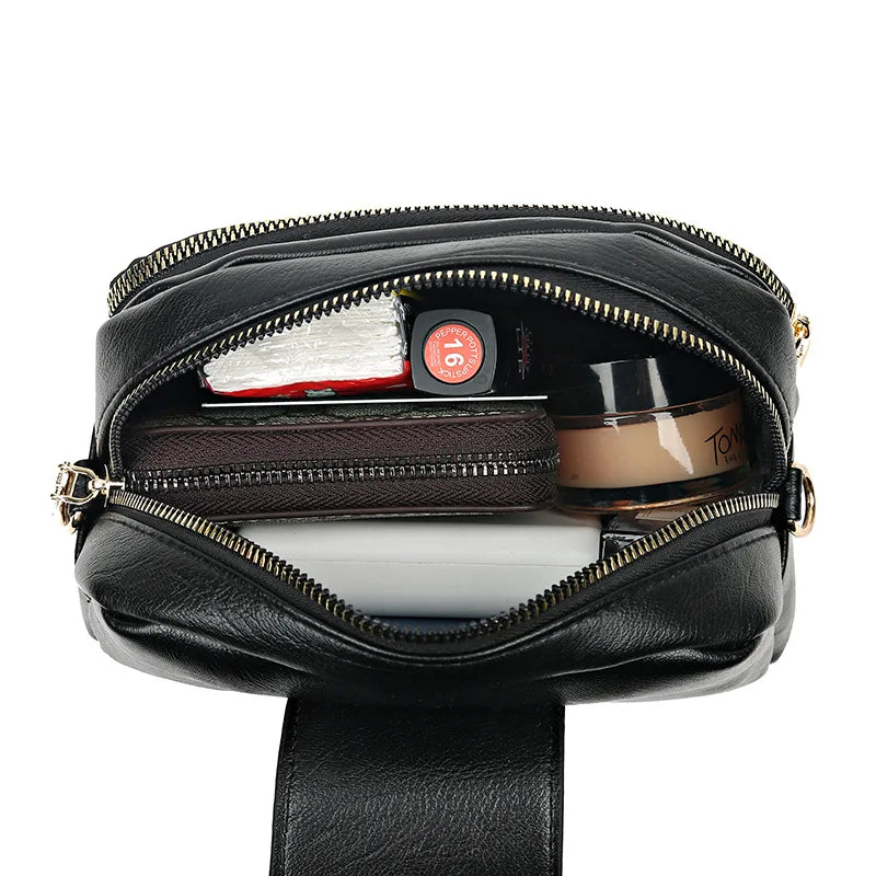 PU Women Bag Cross-border Messenger Bag Retro Small Square Bag