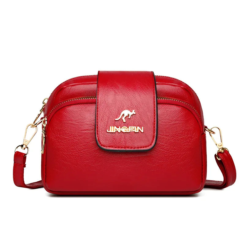 PU Women Bag Cross-border Messenger Bag Retro Small Square Bag