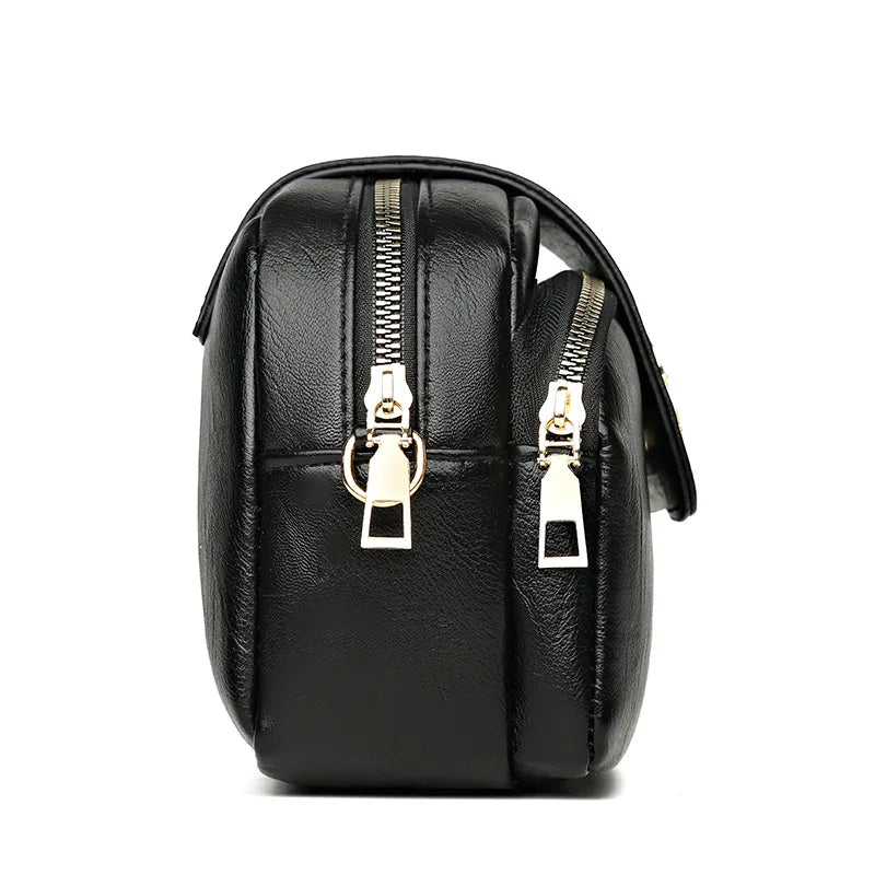PU Women Bag Cross-border Messenger Bag Retro Small Square Bag