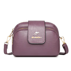 PU Women Bag Cross-border Messenger Bag Retro Small Square Bag
