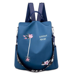 Waterproof Women Backpack Anti-theft Shoulder Bag Embroidery Handbags