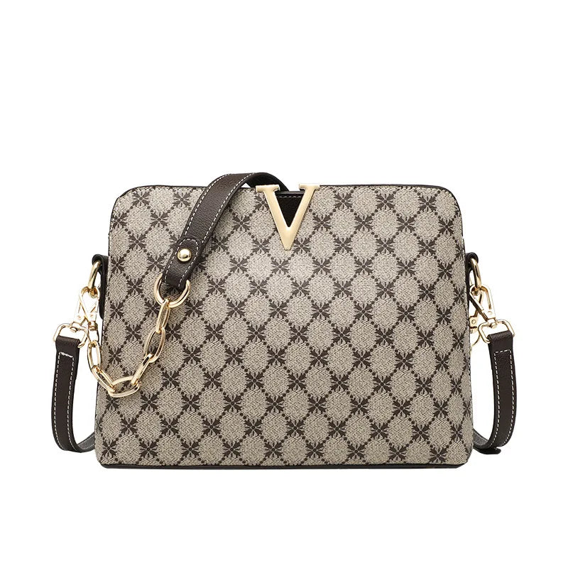 PU Leather Women Shoulder Bag Crossbody Chain Handbags Tote Casual
