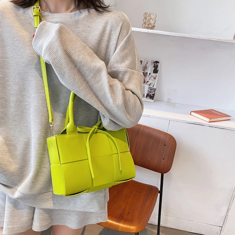 PU Leather One-Shoulder Female Bag Casual Messenger Handbag