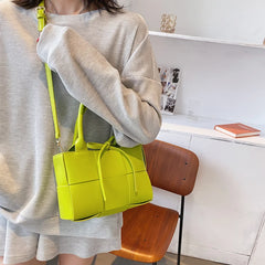 PU Leather One-Shoulder Female Bag Casual Messenger Handbag