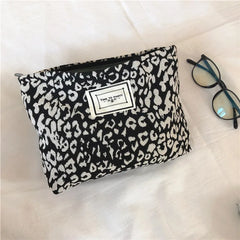 Leopard Large Makeup Bag Travel Cosmetic Beauty Case Handbag Organizer Clutch