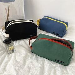 Women Cosmetic Bag Travel Canvas Makeup Bag Pouch Large Makeup Organizer