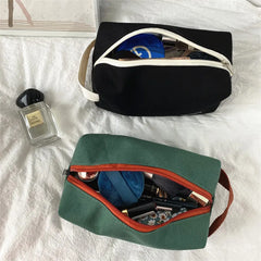 Women Cosmetic Bag Travel Canvas Makeup Bag Pouch Large Makeup Organizer