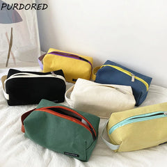 Women Cosmetic Bag Travel Canvas Makeup Bag Pouch Large Makeup Organizer