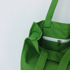 Women Large Canvas Embroidery Shopping Bag Casual Tote Handbag