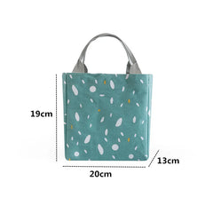 Women Thermal Lunch Bag Cotton Linen Cooler Picnic Box Case Food Container