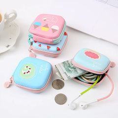 Mini Cartoon Earphone Organizer Bag Pouch Travel Accessorie Organizador