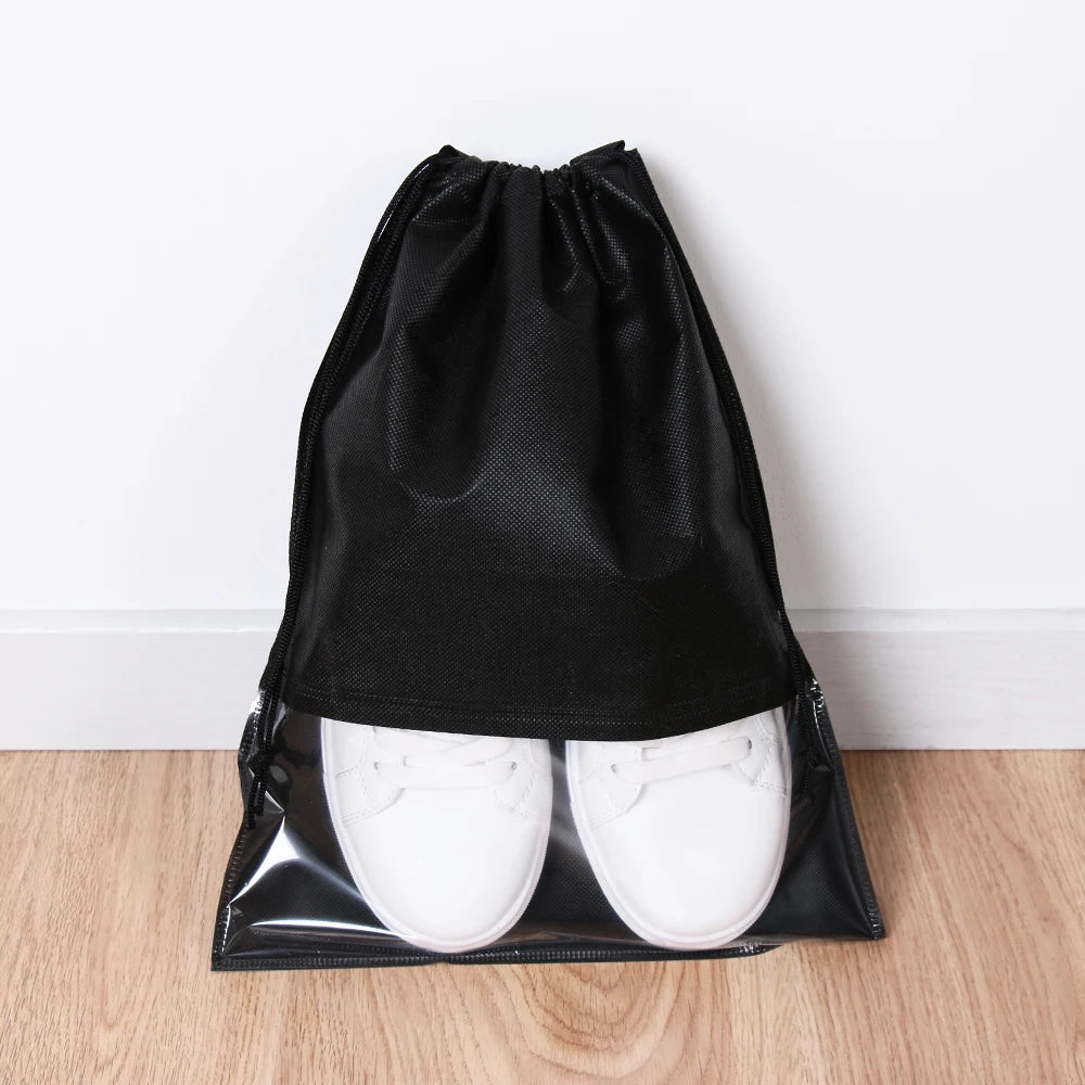 Waterproof Shoes Storage Bag Pouch Travel Shoes Organizer Drawstring Bag