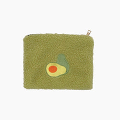 Winter Warm Animal Makeup Bag Soft Lamb Wool Women Cosmetic Bag