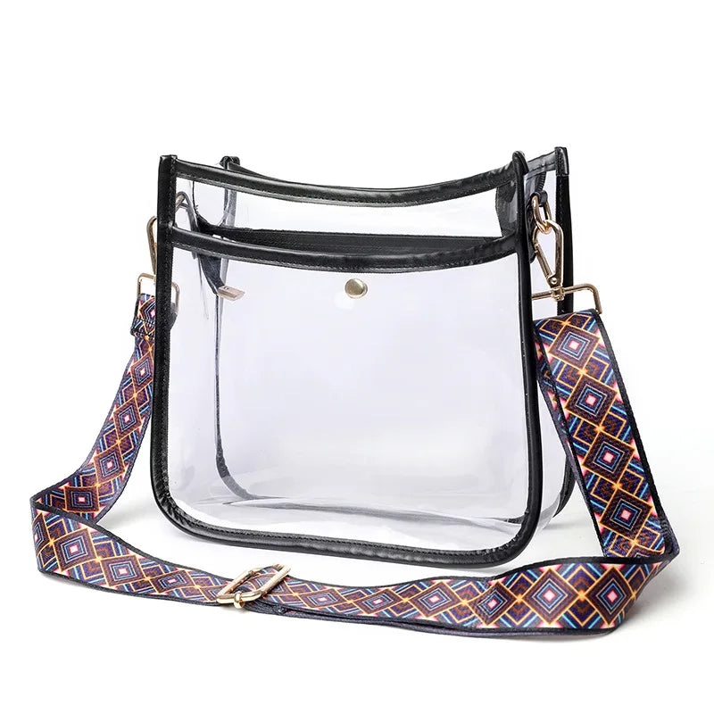 Transparent Small Tote Shoulder Commuter Niche Ladies Summer Cosmetic