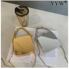 PVC Box Bag Women Evening Clutch Bag Party Chain Shoulder Crossbody Bags