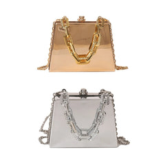 Women PVC Box Handbag Travel Beach Tote Crossbody Bag
