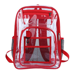 Clear PVC Backpack Teen Girls Big Boys Unisex Bag