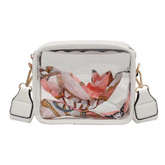Clear Crossbody Bag Stadium Approved Transparent Shoulder Handbag