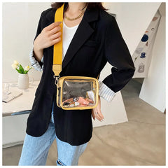 Clear Crossbody Bag Stadium Approved Transparent Shoulder Handbag